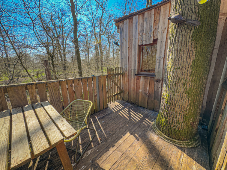 deuxième terrasse de la cabane